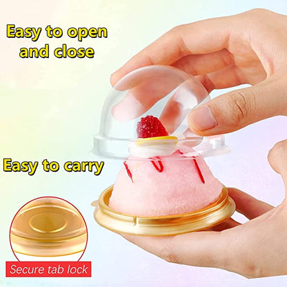 Clear Plastic Dome Containers 50PCS