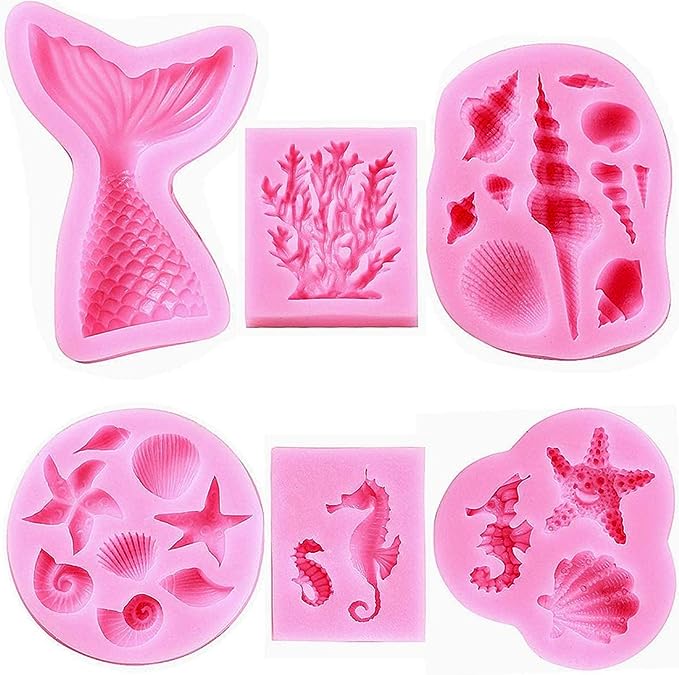 Marine Theme Silicone Mould (6 pack)