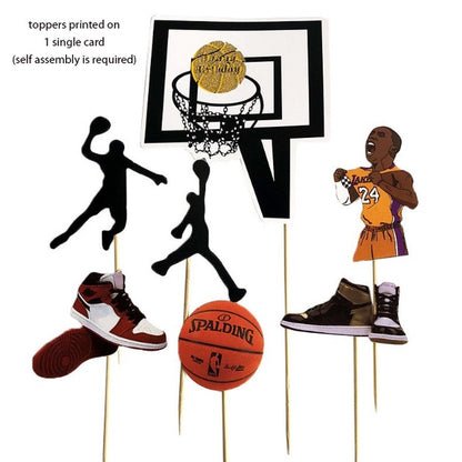 Basket Ball Sports Cake Topper