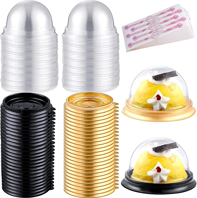 Clear Plastic Dome Containers 50PCS