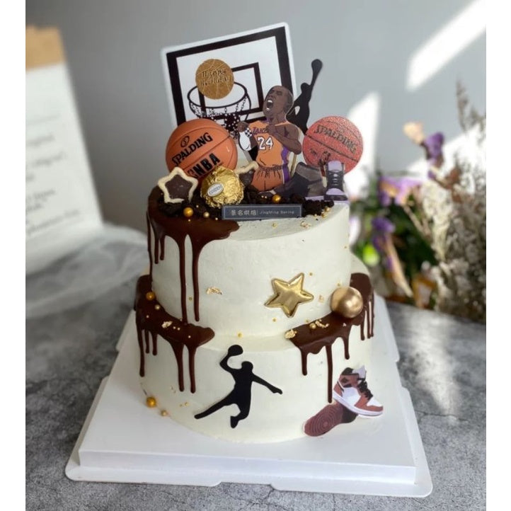 Basket Ball Sports Cake Topper