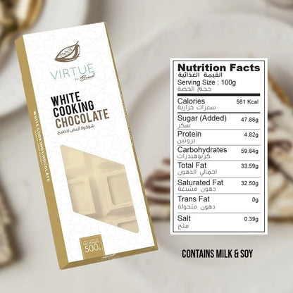 Benoit White Compound Chocolate Bar / Block 500g