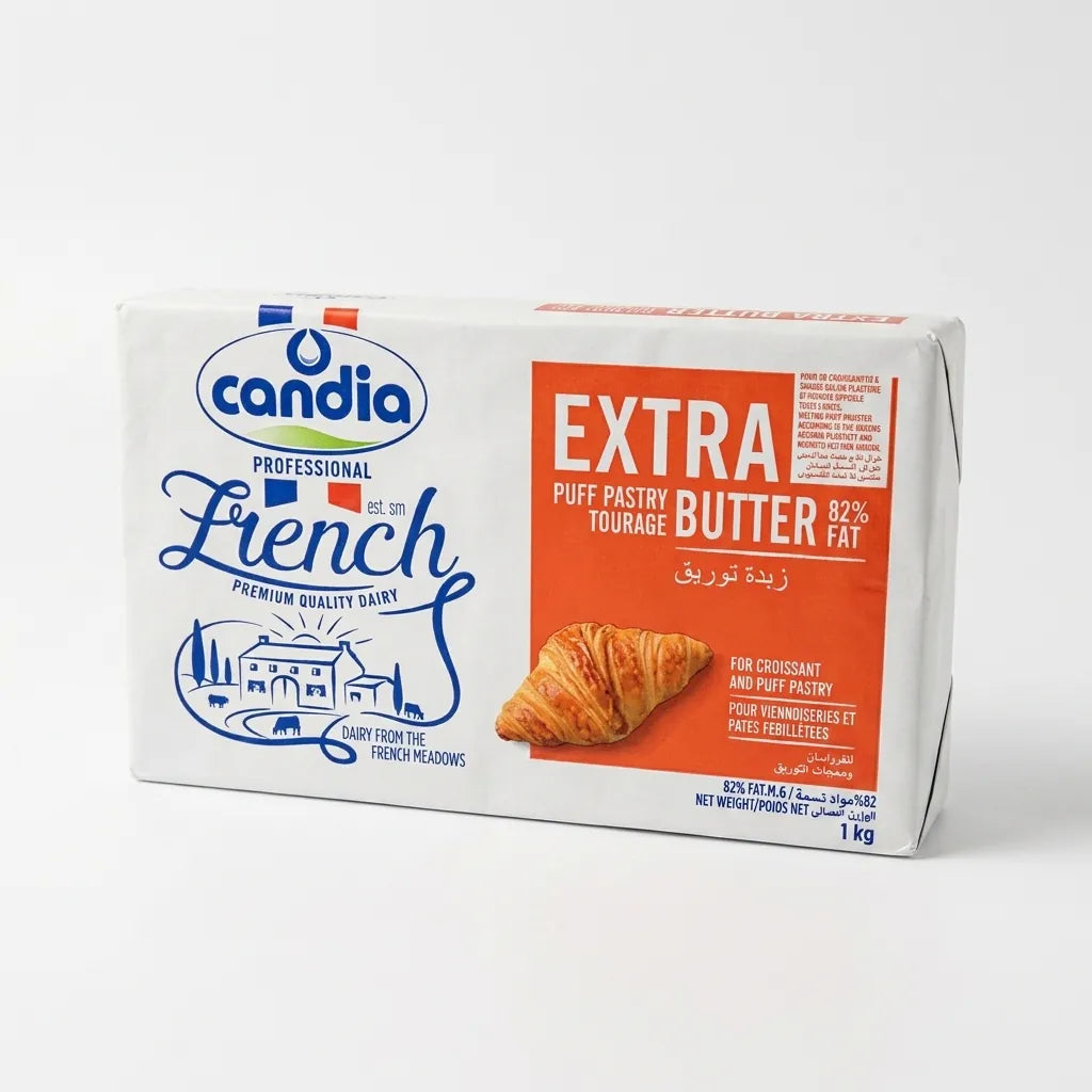 Candia Croissant Butter Sheet Extra Tourage 82% 1KG