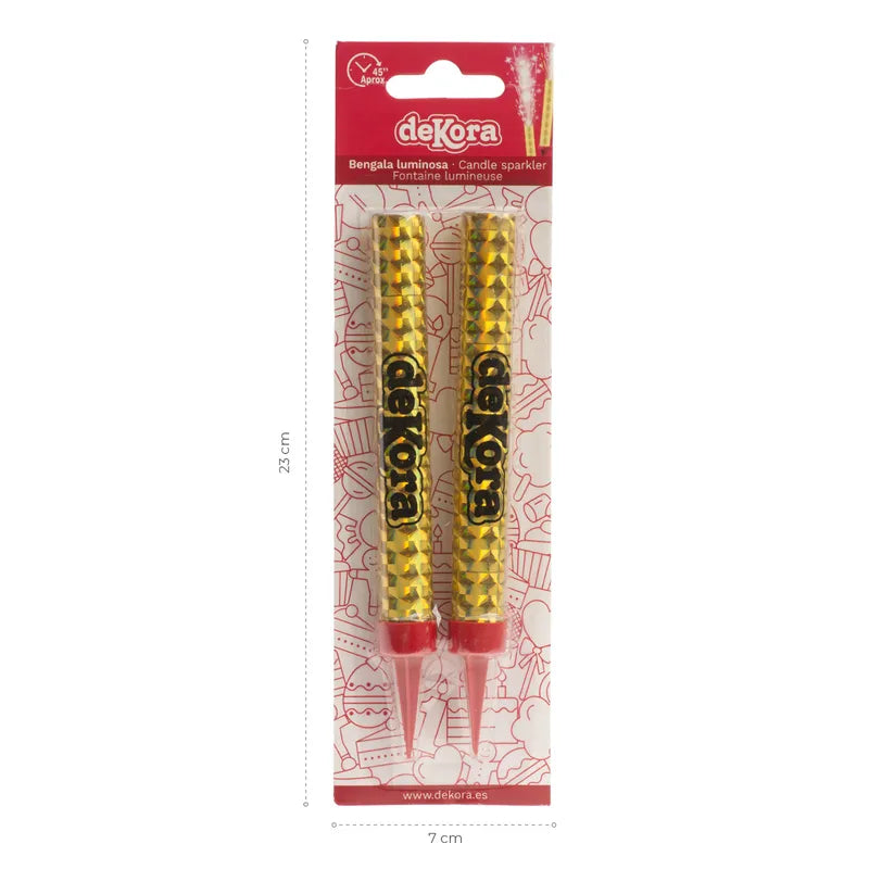 Dekora Sparkler Fire Flare Candles Set of 2