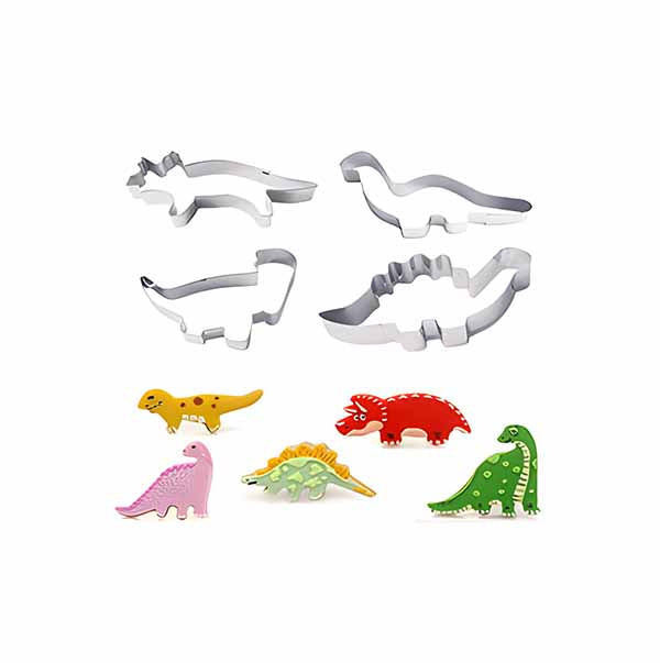 Dinosaur Cookie Cutters - Set of 4