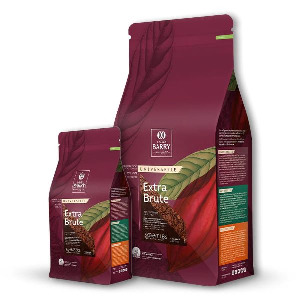 Cacao Barry 100% Pure Cocoa Powder 22-24%, Extra Brute - 5kg