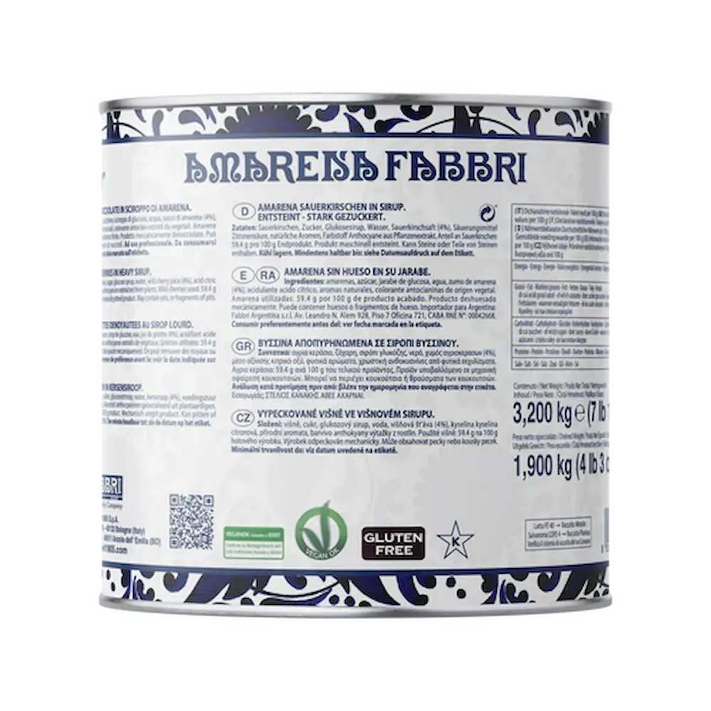 Fabbri Amarena Cherries 1KG - 3.2KG