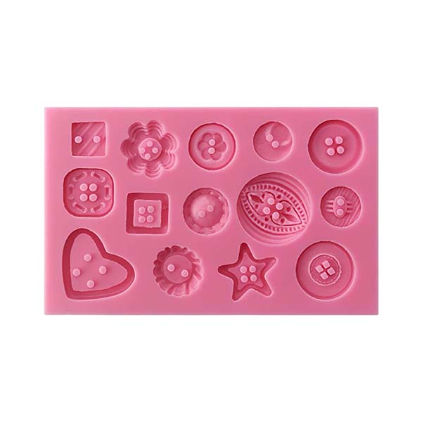 Flexique Buttons Silicone Mould