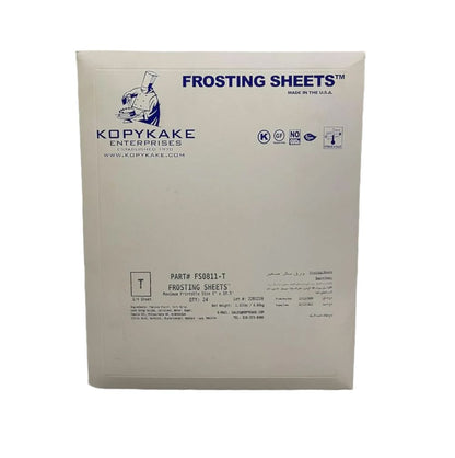Kopykake frosting sheets packaging on a white background