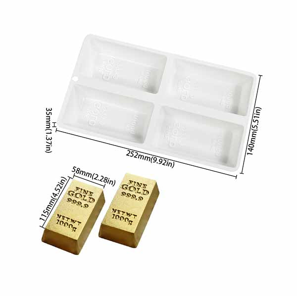 Gold Bar Silicone Mould