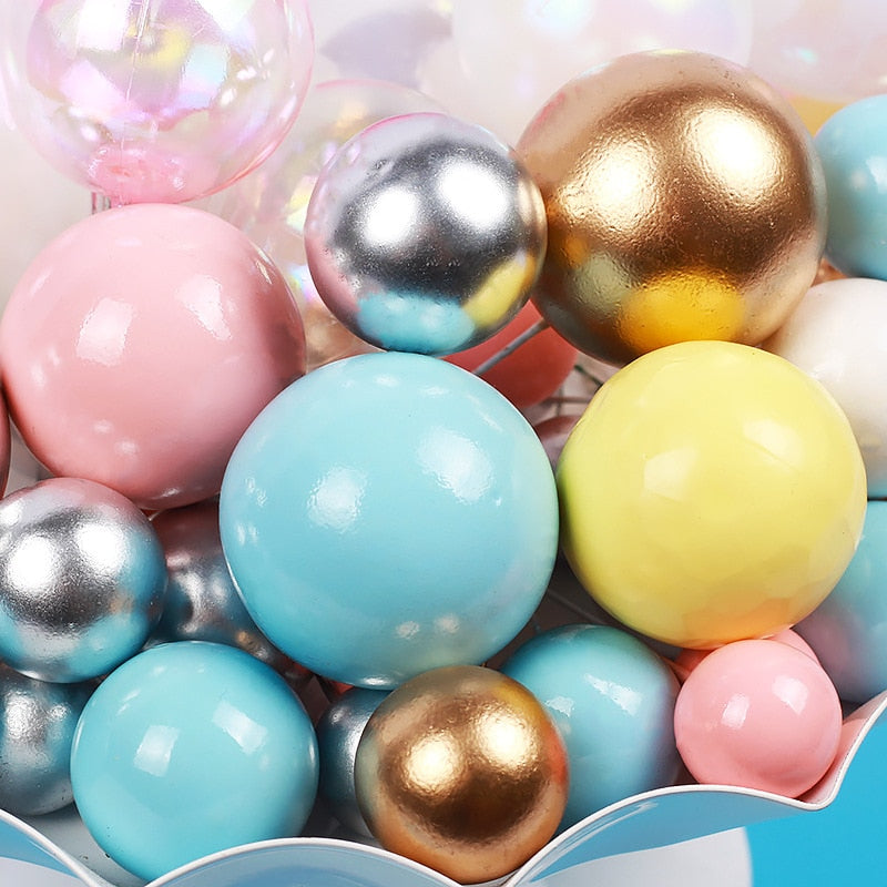 Ball Cake Topper 2cm (5 balls)