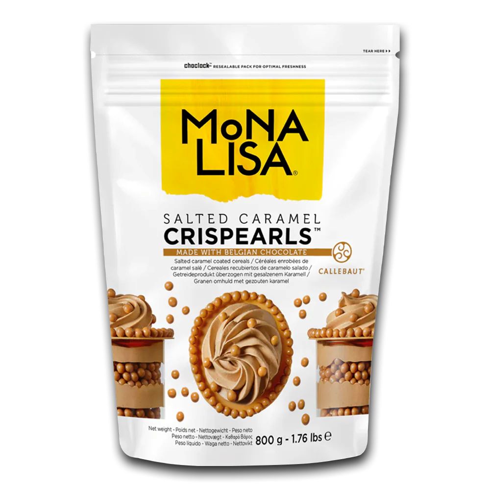 Mona Lisa Crispy Cereals Coated with Salted Caramel Chocolate Crispearls - 800g Bag