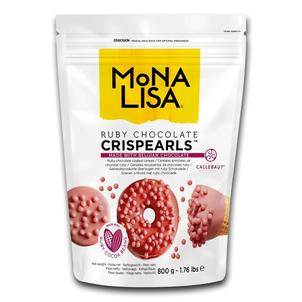 Mona Lisa Crispy Cereals Coated with Ruby Chocolate Crispearls - 800g Bag