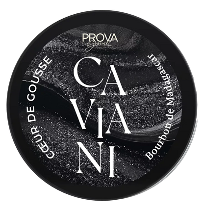 100% vanilla paste container, with the branding Caviani