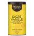 Yellow canister of Prova Vanilla Sugar on a white background