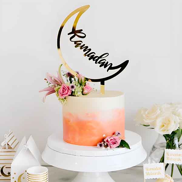 Ramadan Mubarak Cake Topper