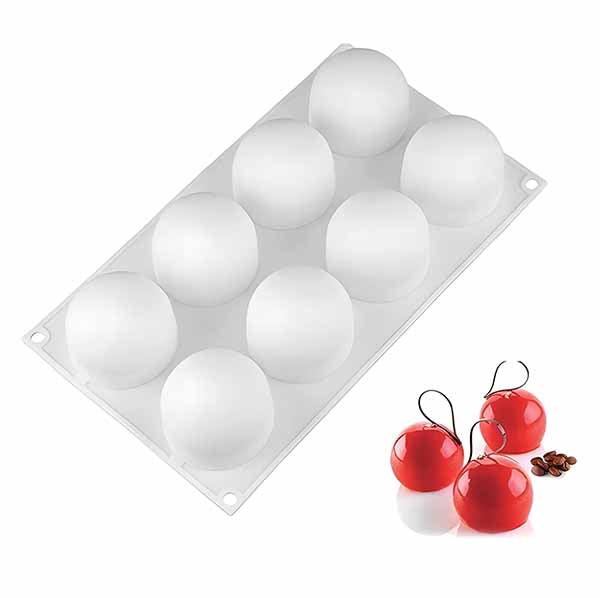 Round Ball Silicone Mould 8 Cavity