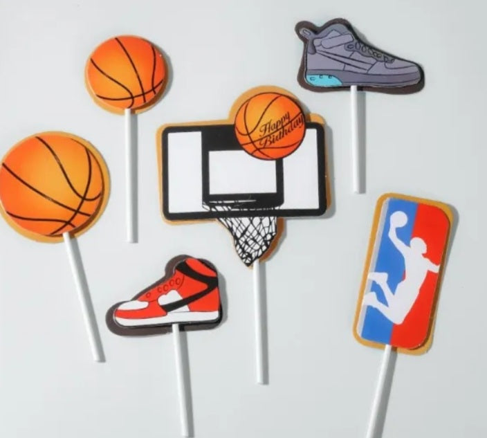 Basket Ball Decorations Cake Topper