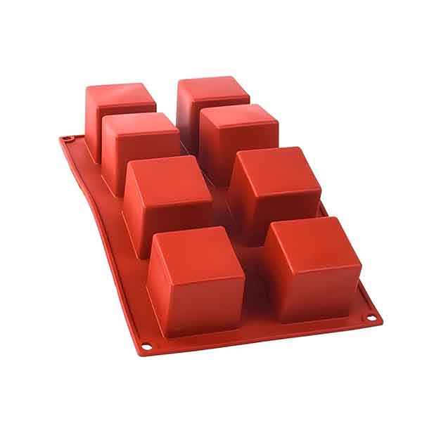 Square Cube Shape Silicone Mould (8 cavity)