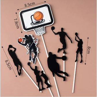 Basket Ball Sports Cake Topper