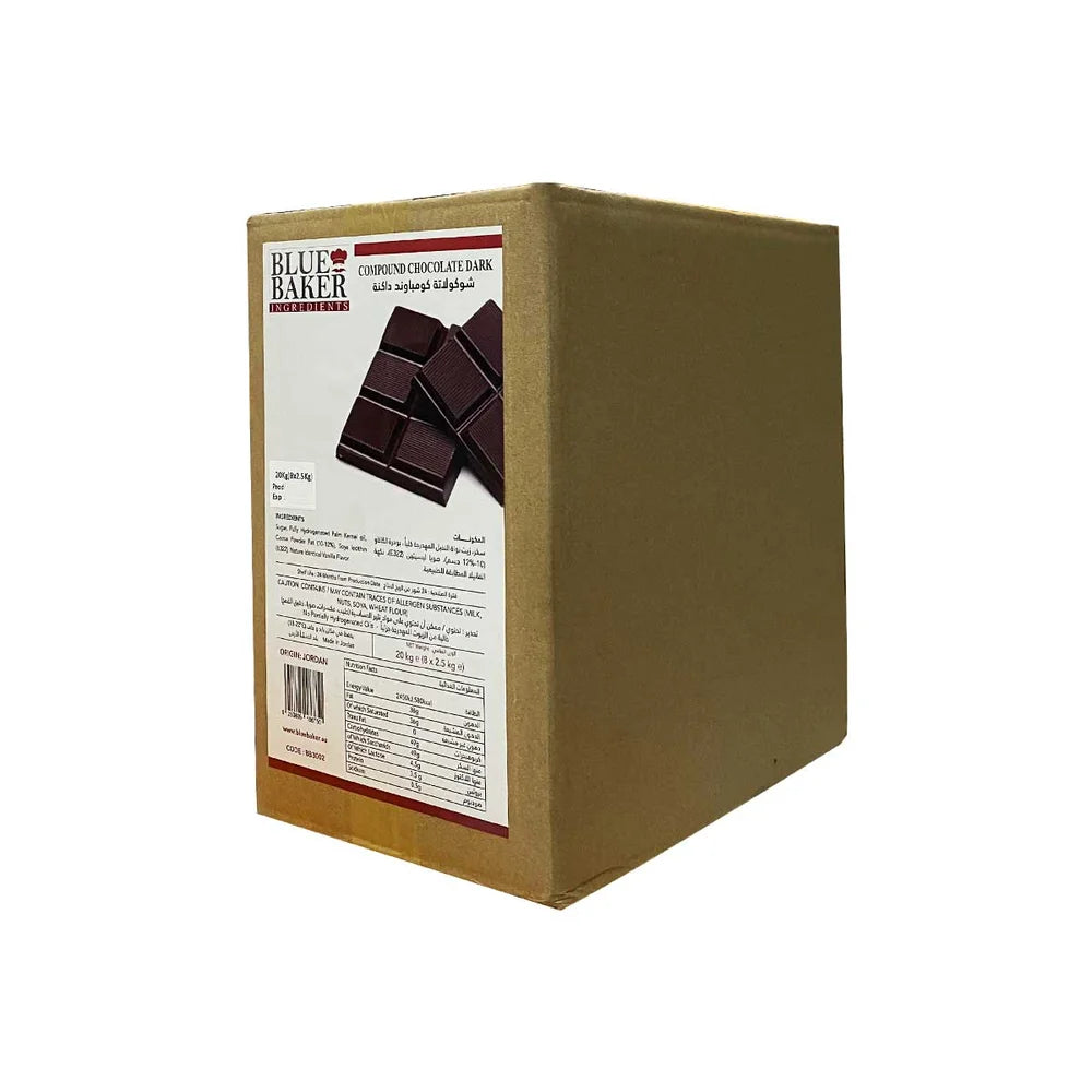 Blue Baker Dark Chocolate Compound Block 2.5kg