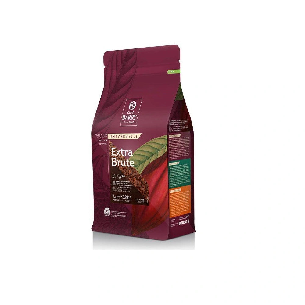 Cacao Barry - EXTRA BRUTE 22-24% - COCOA POWDER - 1KG BAG