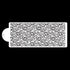 The image shows a cake stencil, labeled as &