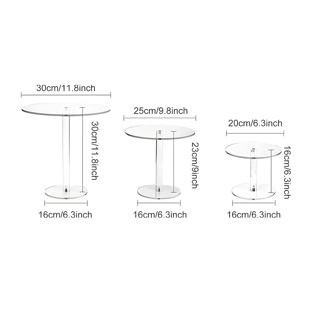 Acrylic Round Cake Stand