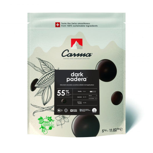 Carma Dark Padera 55% Chocolate Coins 5KG
