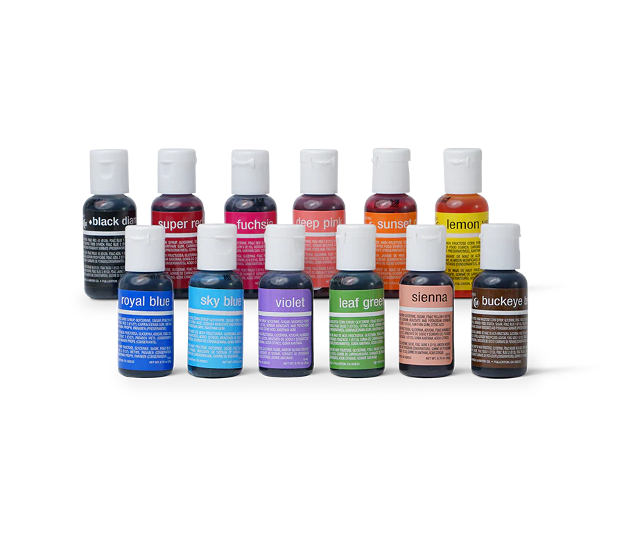 Chefmaster 12-color Kit Liqua-Gel® Liquid Food Coloring - Version A