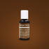 The image features a small bottle of liquid color gel labeled "Buckeye Brown." The bottle has a white cap and a primarily black design with a brown label. The label contains product information, including ingredient details, and is set against a solid brown background. The bottle&