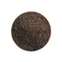 A circular pile of brown sprinkles against a white background. The sprinkles are uniformly shaped and densely packed, conveying a sense of texture.