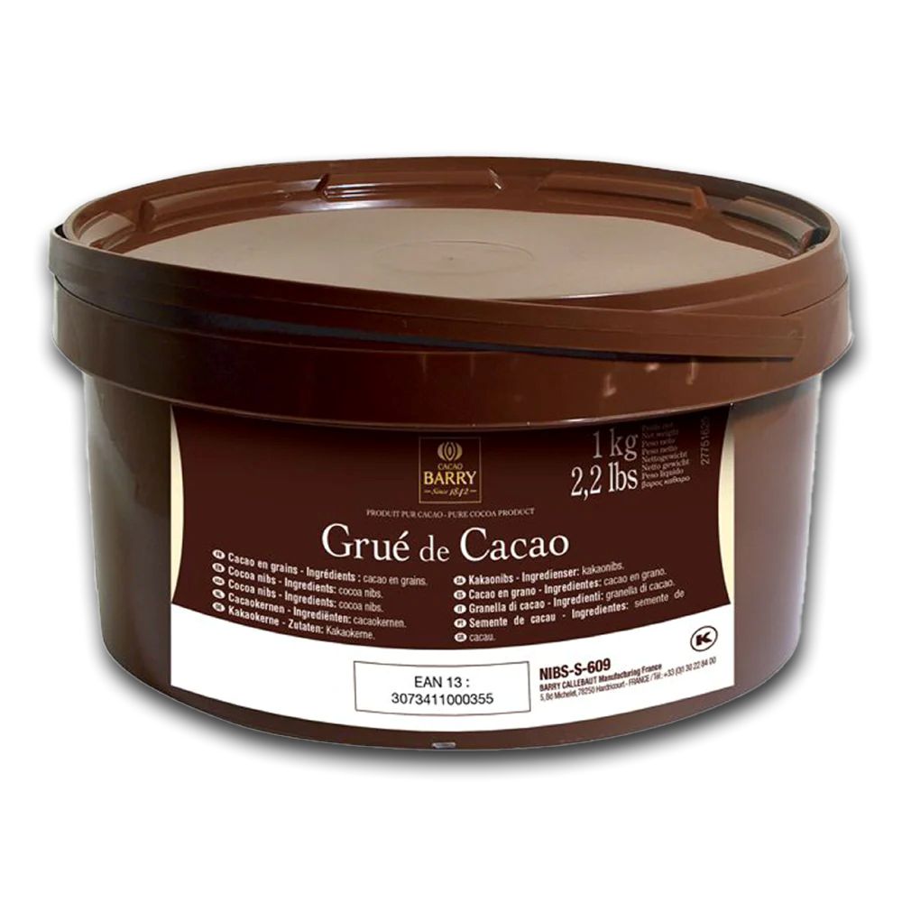 Cacao Barry Roasted Cocoa Nibs - 1kg Bucket