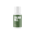 A bottle of Colour Mill Olive Oil Blend against a black background. The label is green with bold white text, conveying a simple and modern design.