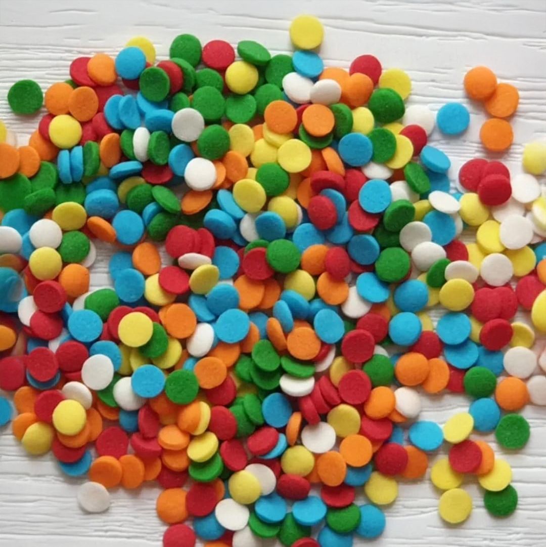 Colourful Edible Sugar Confetti - 500g