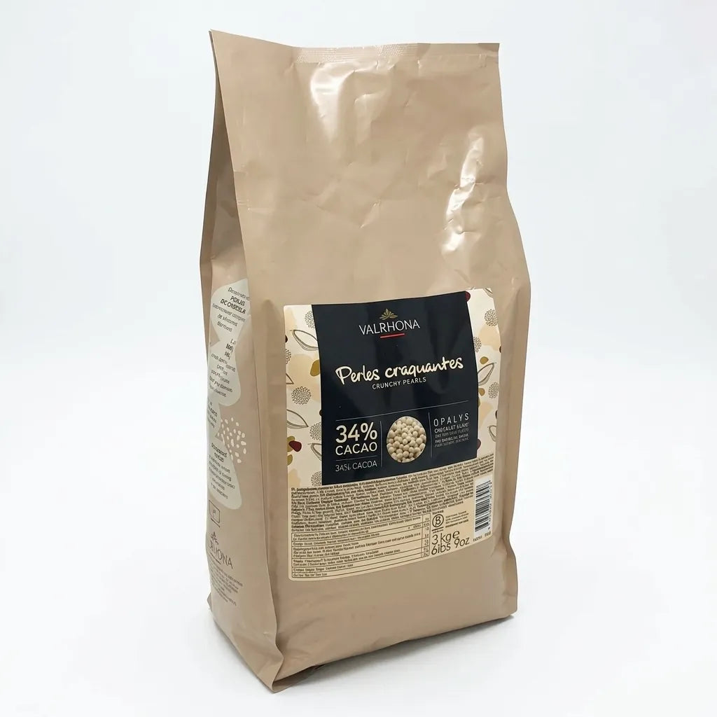 Valrhona Crunchy Pearls Opalys White Chocolate 34% 3KG