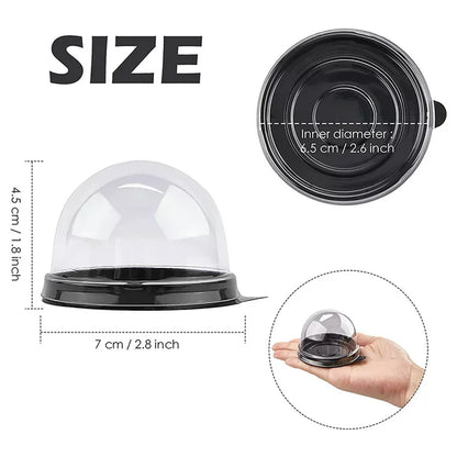 Clear Plastic Dome Containers 50PCS