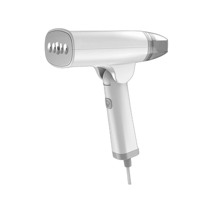 A blow dryer displayed against a black background, highlighting its contours and professional appearance.