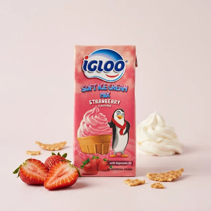 Igloo Strawberry Soft Ice Cream Mix 1L