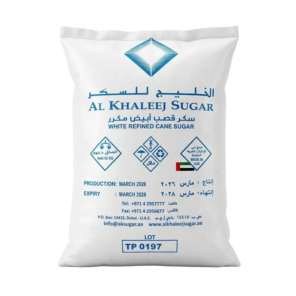 Al Khaleej White Refined Cane Sugar 50kg