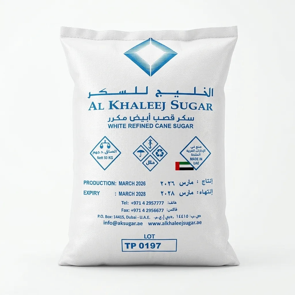 Al Khaleej White Refined Cane Sugar 50kg