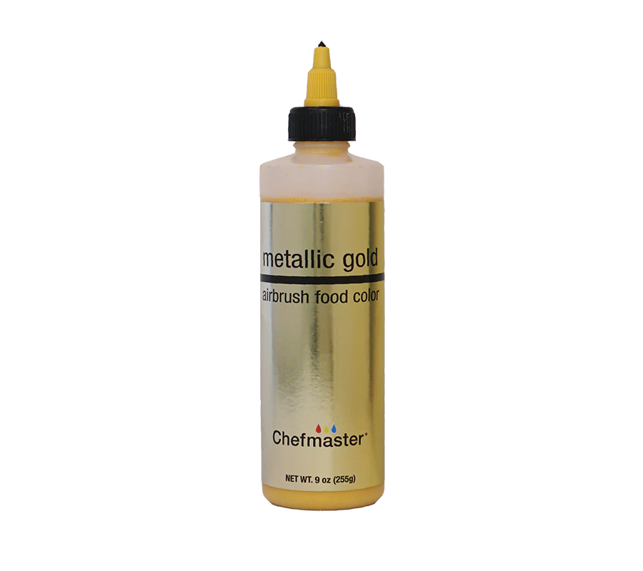 Chefmaster Airbrush Color Metallic Gold 255g