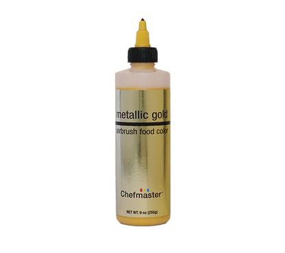 Chefmaster Airbrush Color Metallic Gold 255g