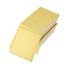 A stack of square mini cake boards in gold color, measuring 7.5 cm. The boards are neatly arranged, with some overlapping at the top, showing their shiny surface.