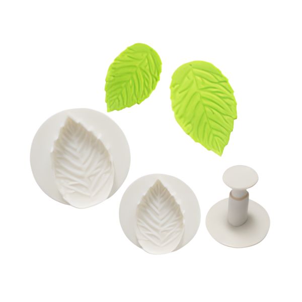 Plunger Cutter - Leaf Shape - Set of 3 (No. 2)