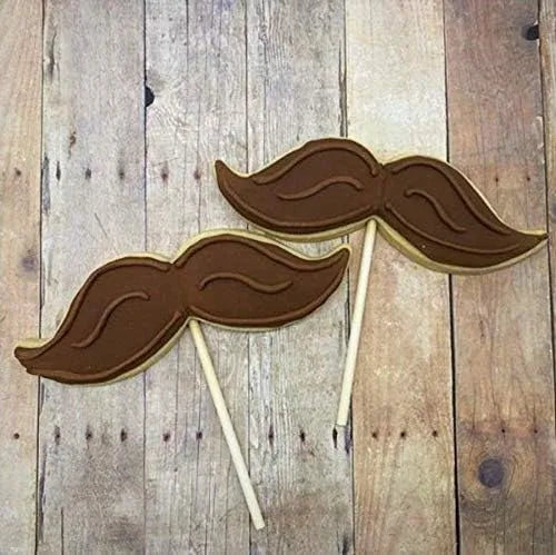 Stainless Steel Mustache Cookie Cutter - Set of 2