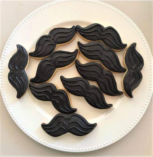 Stainless Steel Mustache Cookie Cutter - Set of 2