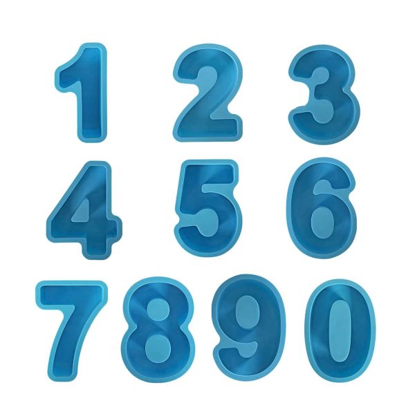 3D Numbers Cake Silicone Mould