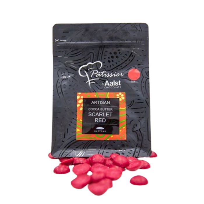 Patissier Coloured Cocoa Butter Scarlet Red 200g