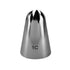 A stainless steel piping nozzle, conical in shape with a rounded tip that has a star-like opening. The nozzle is marked with "1C" on the side, indicating its size or type.